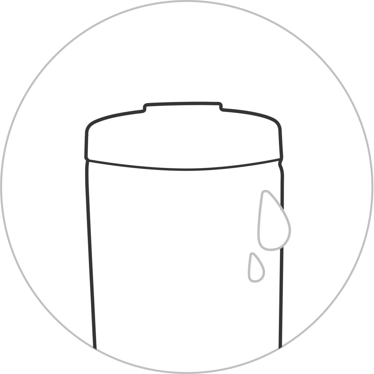 Image of an illustration of the condensation free functions of Kichna's drinkware product